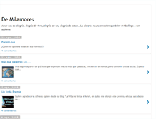 Tablet Screenshot of de-milamores.blogspot.com