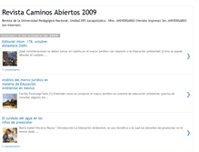 Tablet Screenshot of caminosabiertos2009.blogspot.com