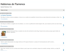 Tablet Screenshot of hablemosdeflamenco.blogspot.com