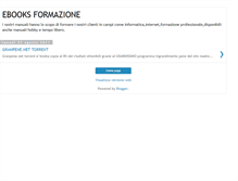 Tablet Screenshot of ebooksformazione.blogspot.com