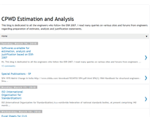 Tablet Screenshot of cpwd-estimate-analysis.blogspot.com