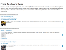 Tablet Screenshot of franzferdinandperu.blogspot.com