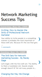 Mobile Screenshot of network-marketing-success-tips.blogspot.com