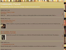 Tablet Screenshot of communityparson.blogspot.com