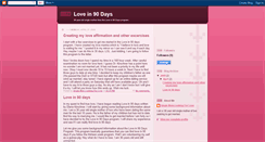 Desktop Screenshot of lovein90days.blogspot.com