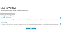 Tablet Screenshot of lovein90days.blogspot.com