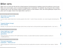 Tablet Screenshot of billetvert.blogspot.com