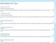 Tablet Screenshot of beatmakerdjtips.blogspot.com