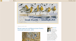 Desktop Screenshot of imedessetti-wildlifeart.blogspot.com