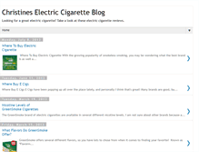 Tablet Screenshot of christineselectriccigaretteblog.blogspot.com