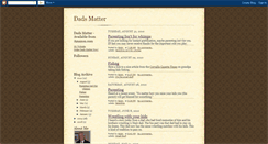 Desktop Screenshot of bobhdadsmatter.blogspot.com
