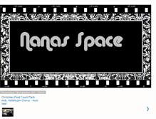 Tablet Screenshot of nanas-space.blogspot.com