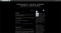Desktop Screenshot of kommissariecuriosa.blogspot.com
