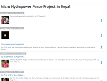 Tablet Screenshot of microhydropowerpeaceprojectnepal.blogspot.com