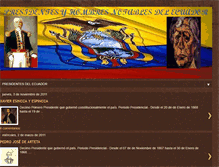 Tablet Screenshot of ecuadorpresidencial.blogspot.com