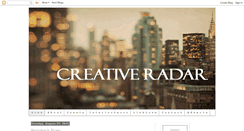 Desktop Screenshot of creativeradar.blogspot.com