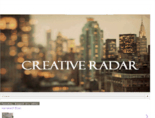 Tablet Screenshot of creativeradar.blogspot.com