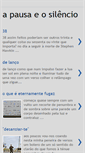Mobile Screenshot of apausaeosilencio.blogspot.com