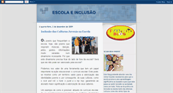 Desktop Screenshot of inclusaoeescola.blogspot.com