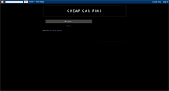 Desktop Screenshot of cheapcarrims.blogspot.com