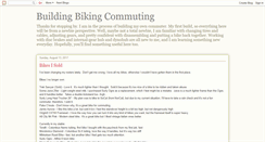 Desktop Screenshot of buildingbikingcommuting.blogspot.com