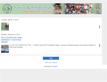 Tablet Screenshot of docsfoundationnepal.blogspot.com