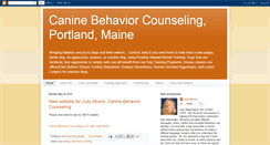 Desktop Screenshot of caninebehaviorcounseling.blogspot.com