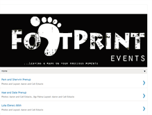 Tablet Screenshot of footprintevents.blogspot.com