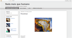 Desktop Screenshot of nadamaisquehumano.blogspot.com