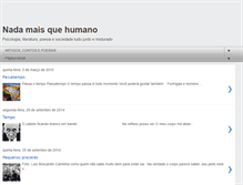 Tablet Screenshot of nadamaisquehumano.blogspot.com