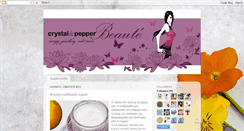 Desktop Screenshot of crystalpepper-beaute.blogspot.com
