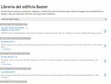 Tablet Screenshot of libreriadeledificiobaxter.blogspot.com