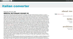 Desktop Screenshot of italianconverter.blogspot.com