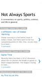 Mobile Screenshot of notalwayssports.blogspot.com