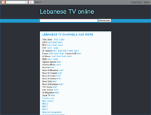 Tablet Screenshot of lebanesetv.blogspot.com