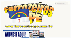 Desktop Screenshot of forrozeirospe.blogspot.com