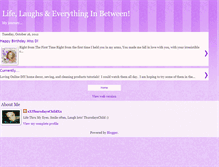 Tablet Screenshot of lifelaughsandeverythinginbetween.blogspot.com