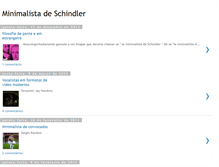Tablet Screenshot of minimalistadeschindler.blogspot.com