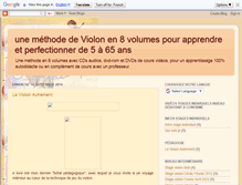 Tablet Screenshot of cours-et-stages-de-violon.blogspot.com