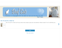 Tablet Screenshot of deafcats.blogspot.com