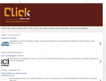 Tablet Screenshot of clicksitiosweb.blogspot.com