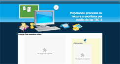 Desktop Screenshot of lectoescrituraproyecto.blogspot.com