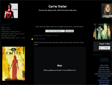 Tablet Screenshot of carrie-movie-trailer.blogspot.com