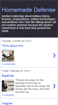 Mobile Screenshot of homemadedefense.blogspot.com