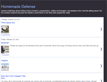 Tablet Screenshot of homemadedefense.blogspot.com