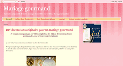 Desktop Screenshot of mariageetgourmandises.blogspot.com