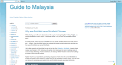 Desktop Screenshot of guide-to-malaysia.blogspot.com