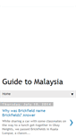 Mobile Screenshot of guide-to-malaysia.blogspot.com
