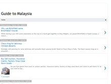 Tablet Screenshot of guide-to-malaysia.blogspot.com