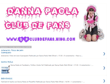 Tablet Screenshot of dannapaolaclubdefans.blogspot.com